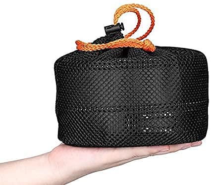 Qtiwe Utensilios de Cocina para Acampar (Camping Cookware Outdoor Libre), Ollas de Aluminio Ligero Plegables