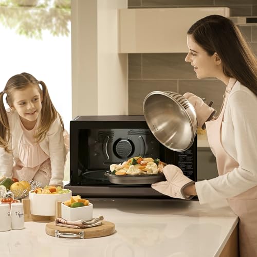 LG MJ3965BPS Horno Microondas 4 en 1, 39 Litros, 1100 W, Display Digital, Smart Inverter y EasyClean, Negro
