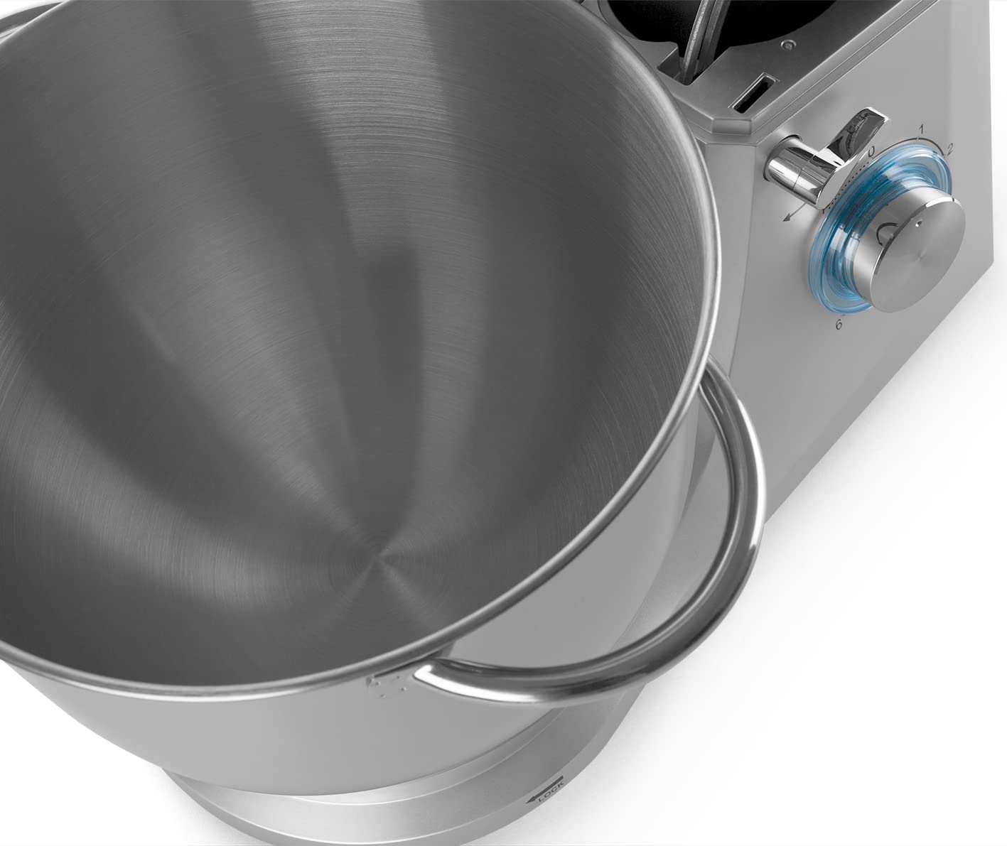 Orbegozo Batidora Amasadora AM 8000, 1800 W, Bol Acero Inoxidable 7 L, 6 Velocidades + PULSE