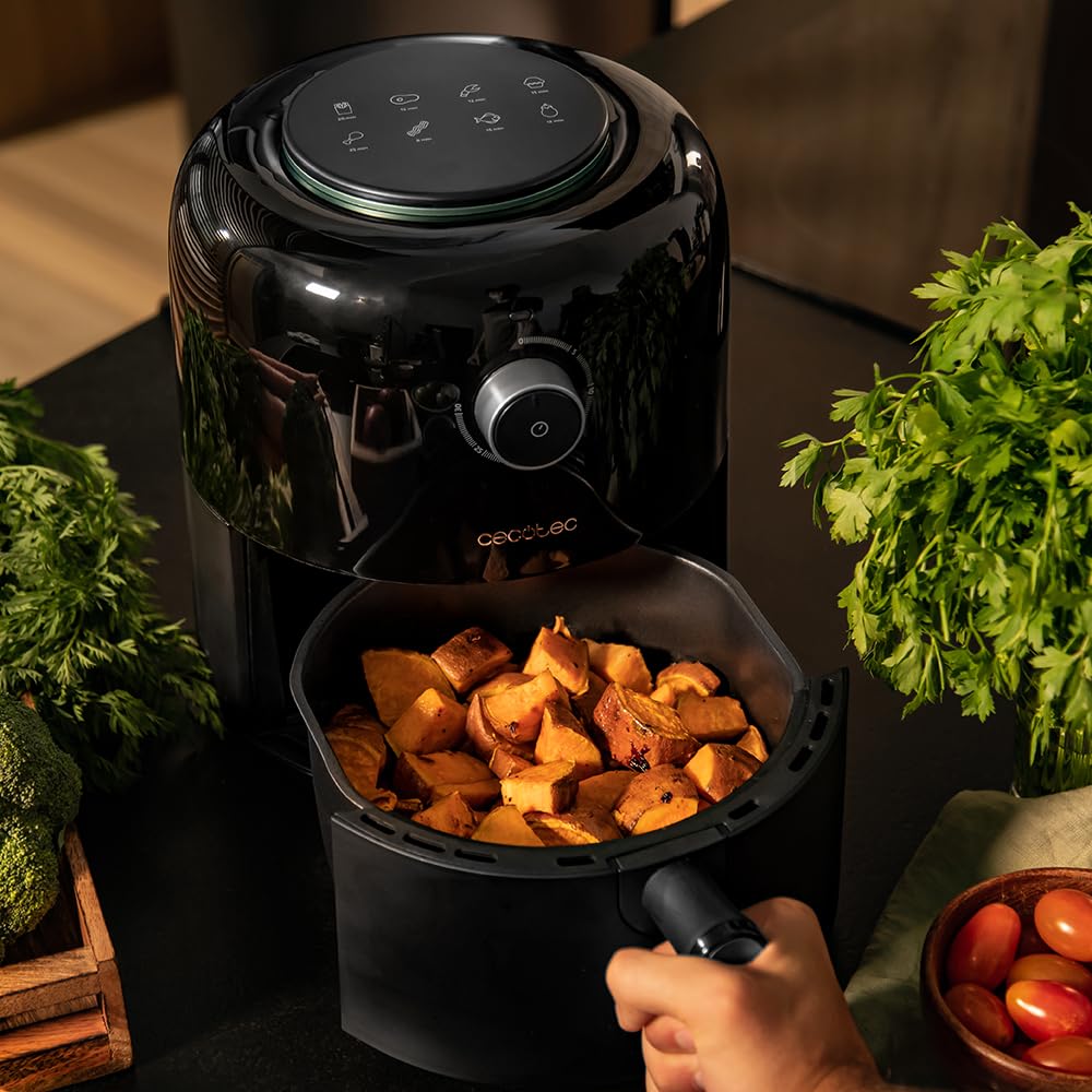 Cecotec Freidora de Aire Sin Aceite 2,5 L (Cecofry Pixel 2500), 1200 W, Dietética, Manual y Compacta, Temporizador