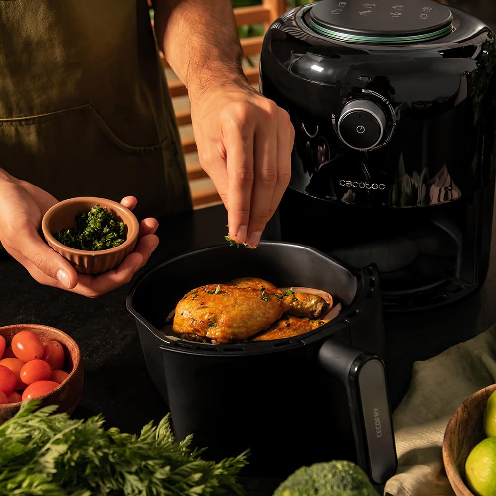 Cecotec Freidora de Aire Sin Aceite 2,5 L (Cecofry Pixel 2500), 1200 W, Dietética, Manual y Compacta, Temporizador