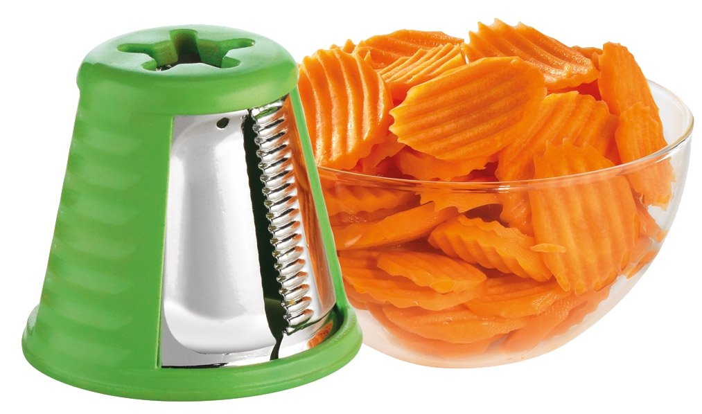 Moulinex Fresh Express Plus Rallador, 5 Funciones, 200W, 1 dB, Metal, Rojo/Blanco