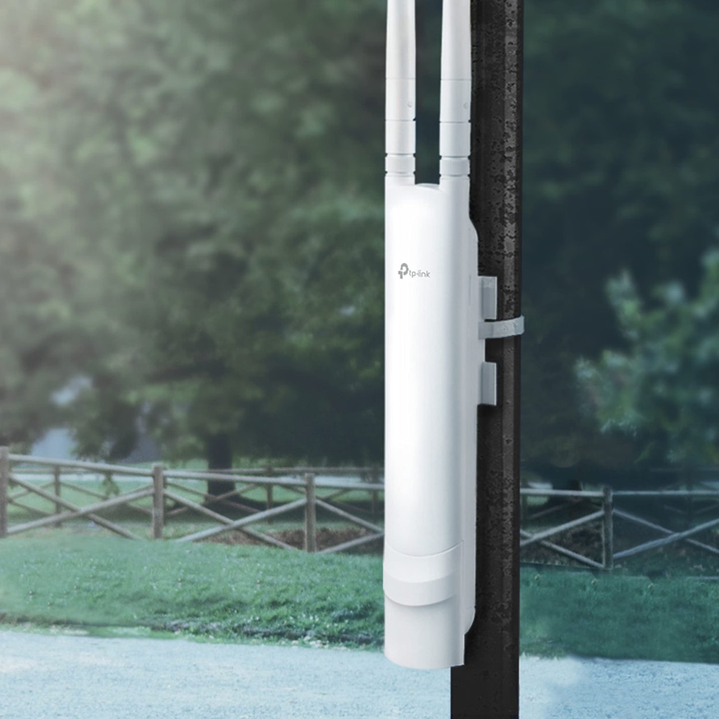 TP-Link Punto de Acceso EAP110-Outdoor (300mbps), para Exteriores, Resistente al Agua, PoE Pasivo