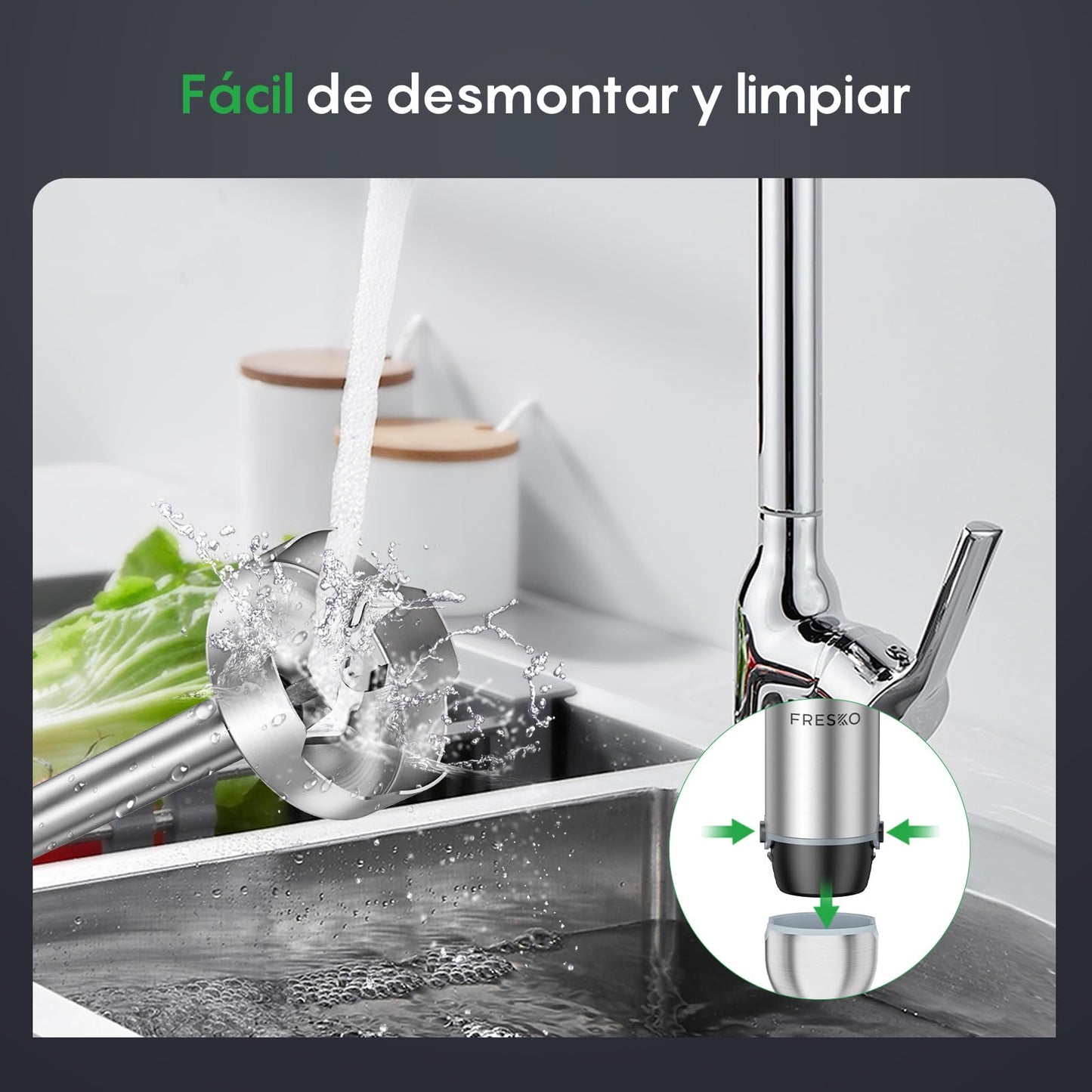 FRESKO Batidora de Mano, 1000W, 12 Velocidades + TURBO, Acero Inoxidable, Incluye Vaso Medidor 700ml