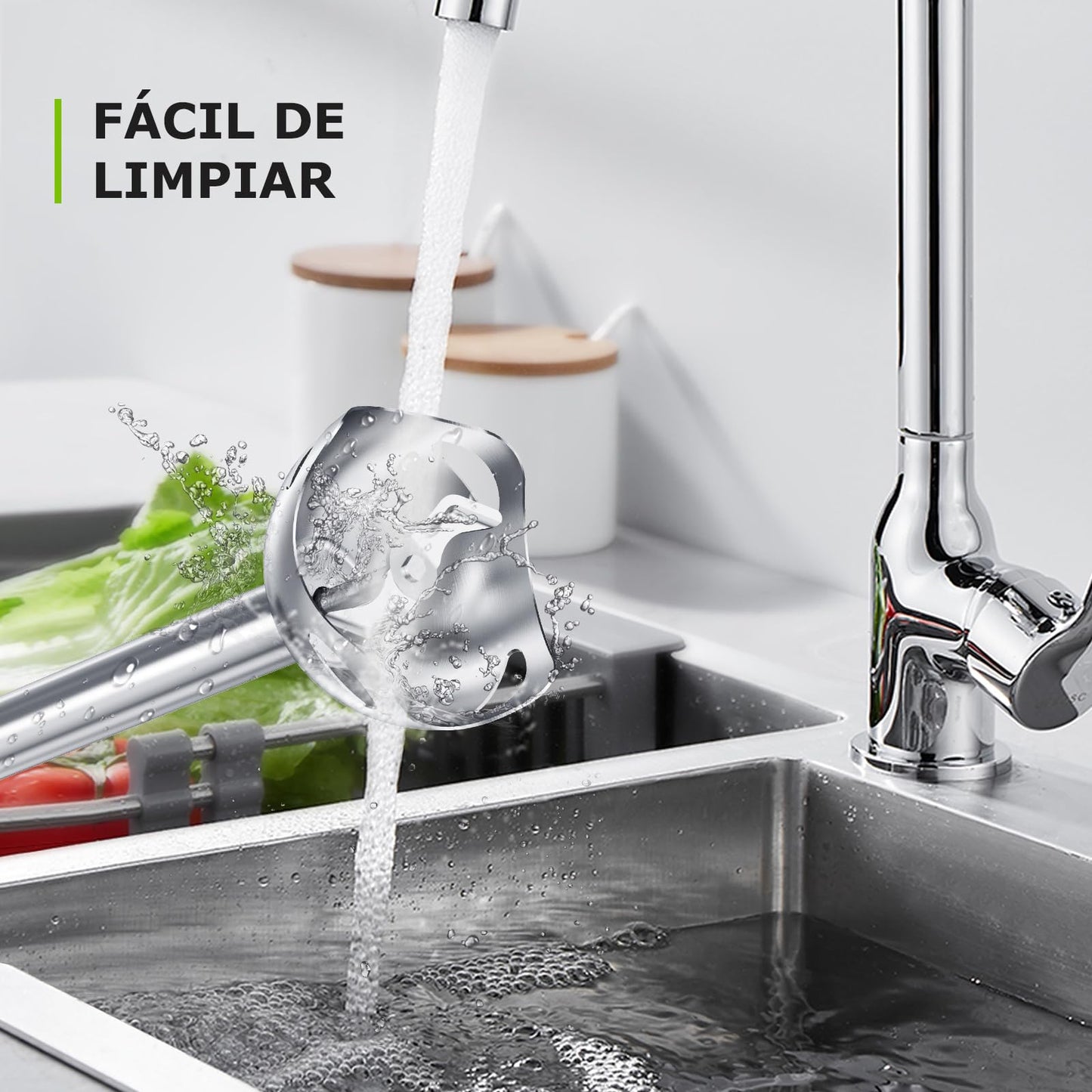 Bonsenkitchen Batidora de Mano, Acero Inoxidable 1000 W, Velocidades Variables, para Sopa, Batidos, Puré, Negro