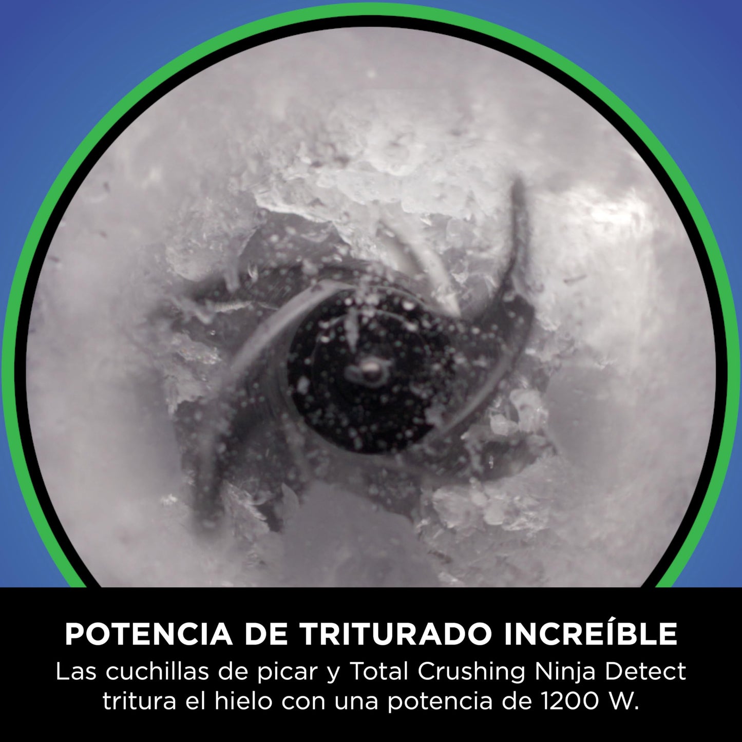 Ninja Detect Power Pro Batidora de Vaso (1200W), Jarra 2 L (1900 ml Máx.), para Smoothies, Picar Verduras y Bebidas Congeladas, Negro, TB201EU