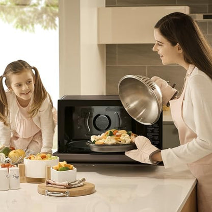 LG MJ3965BPS Horno Microondas 4 en 1, 39 Litros, 1100 W, Display Digital, Smart Inverter y EasyClean, Negro