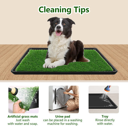 Embellbatt Inodoro para Perros (60x90cm), Pipican en Casa, Bandeja Empapadores, Césped Artificial con Bandeja, Tapete de Entrenamiento (Interior/Exterior)