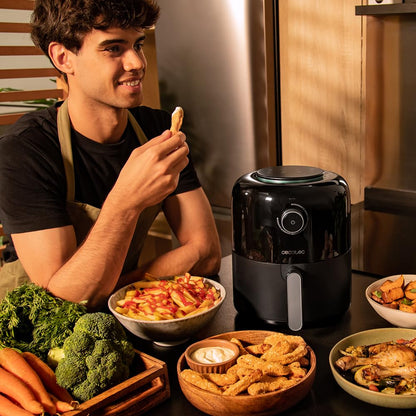 Cecotec Freidora de Aire Sin Aceite 2,5 L (Cecofry Pixel 2500), 1200 W, Dietética, Manual y Compacta, Temporizador