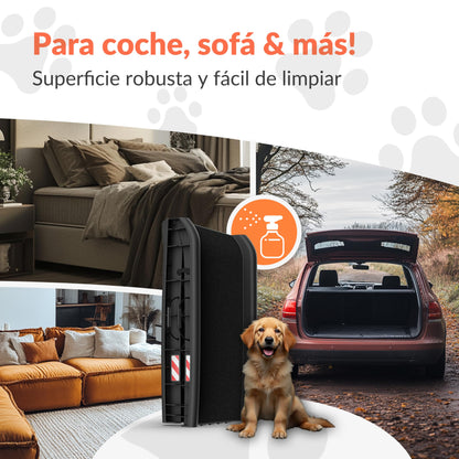 CADOCA® Rampa para Perros Coche, Plegable, 156x40cm, 90 KG Capacidad, Ligera, Antideslizante