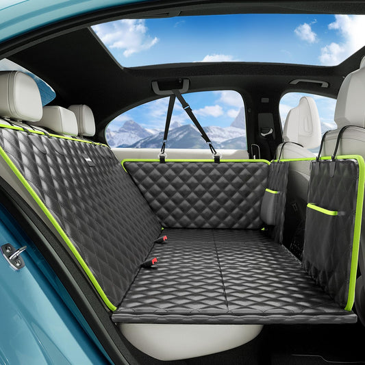 Pecute Funda Coche Perro, Fondo Duro, 3 en 1 (Funda/Extensor/Barrera), Impermeable, hasta 150 kg