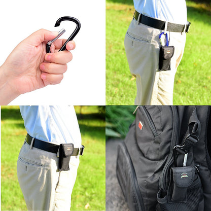 OUTDOOR FREAKZ Cubiertos Plegables para Cámping, Acero Inoxidable, con Bolsa de Neopreno