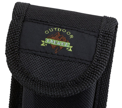 OUTDOOR FREAKZ Cubiertos Plegables para Cámping, Acero Inoxidable, con Bolsa de Neopreno